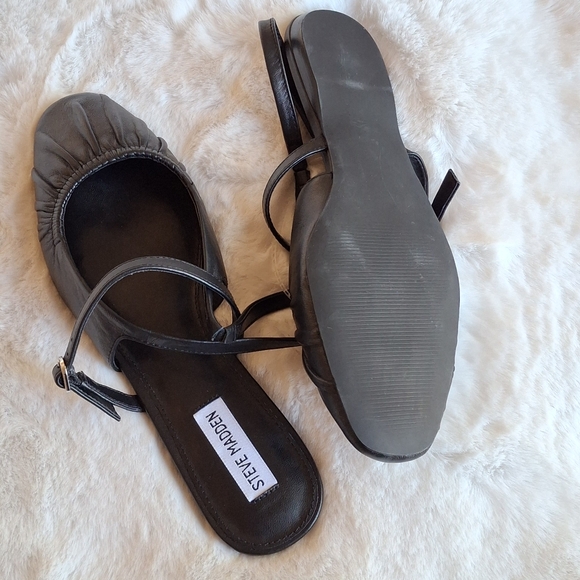 Steve Madden Garson Mary Jane Sling Back Leather Ballet Flats 10 - Picture 10 of 12